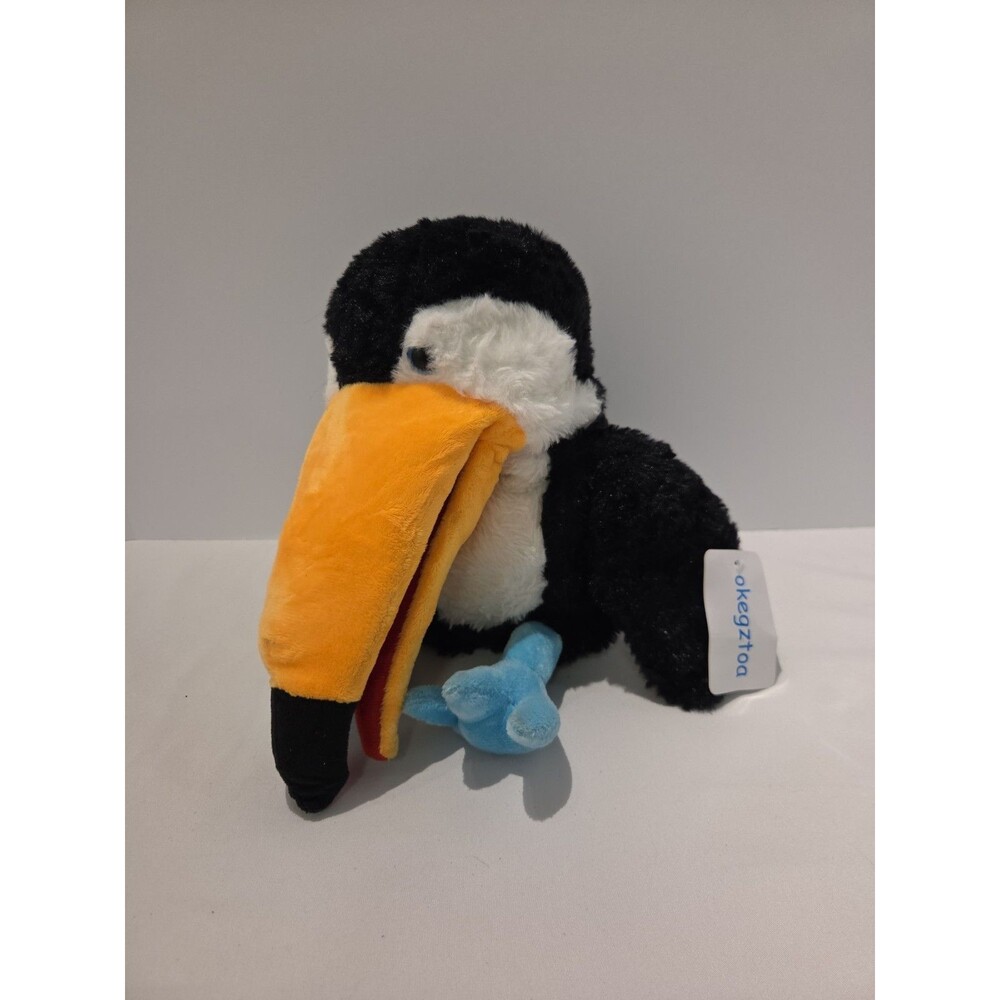 Nwt Toucan Hand Puppet Bird Fluffy Long Beak 13" Just Qunseen